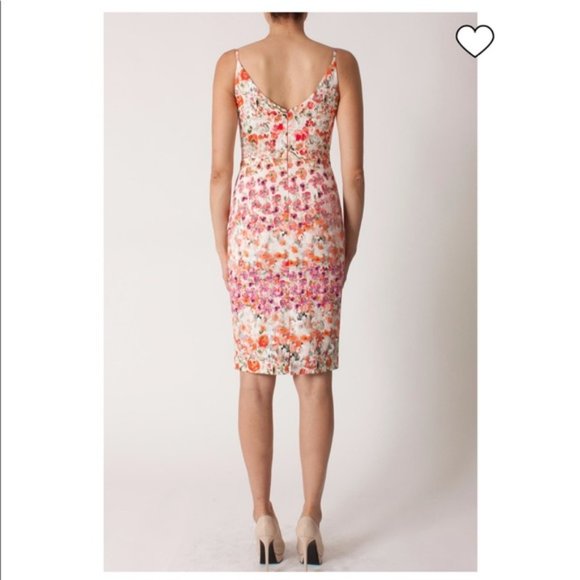 Black Halo Floral Sheath Dress 4 - Picture 2 of 6